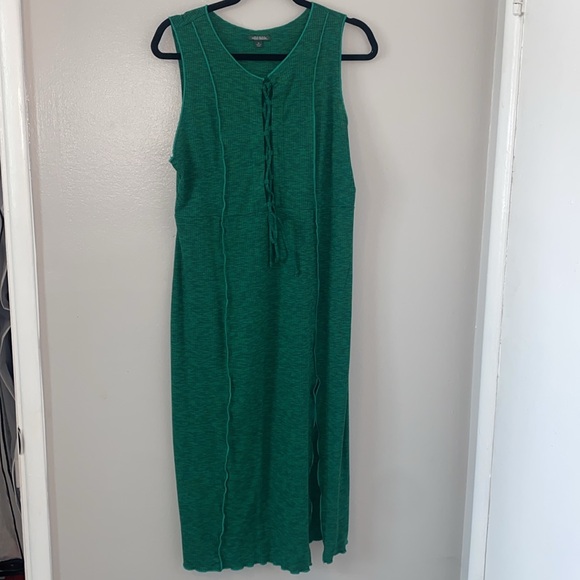 Wild Fable Cross Front Ribbed Midi Dress - Picture 3 of 6
